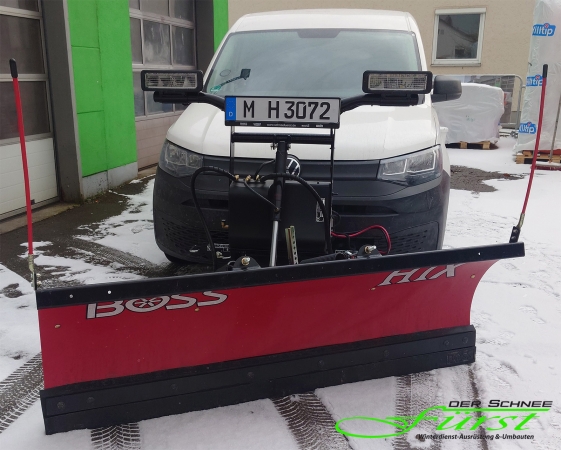 THE BOSS HTX gerades Schneeschild an VW Caddy
